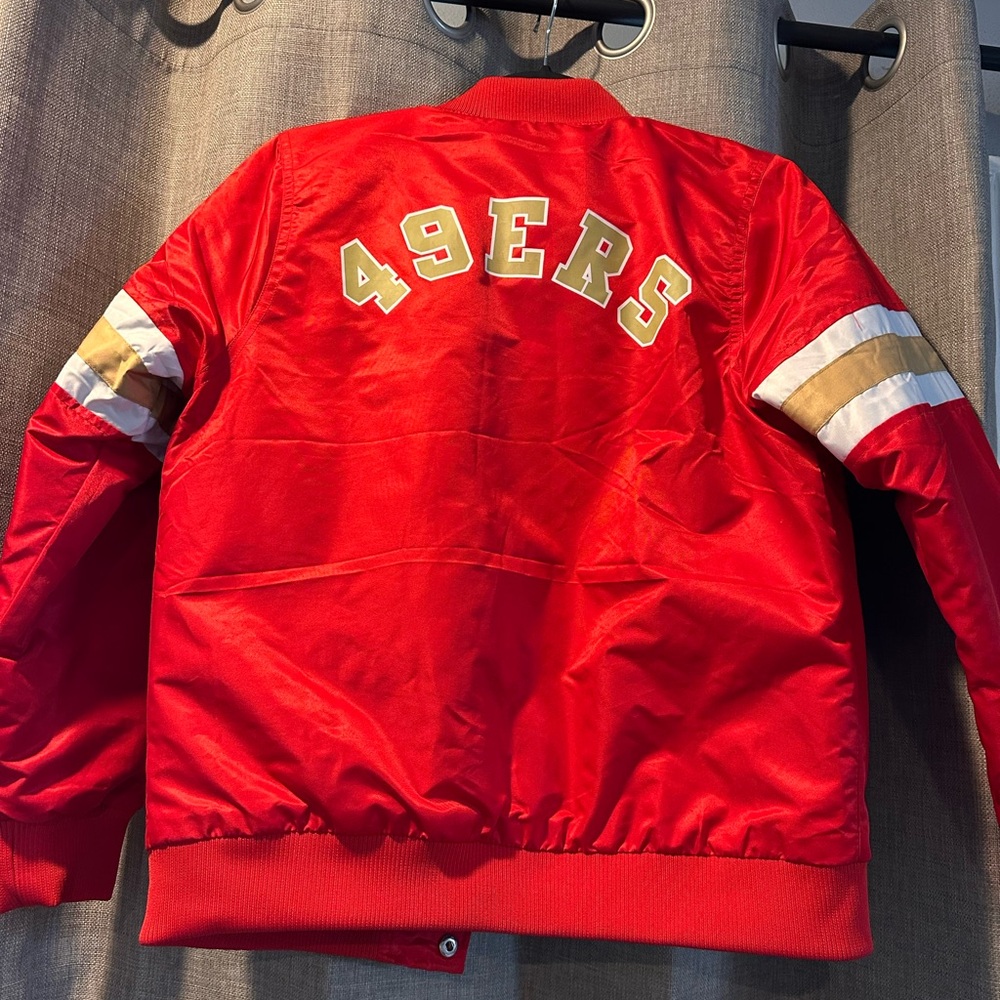SF 49ers NFL Team Apparel Quilted Lining Jacket Youth 14/16 - Picture 6 of 6